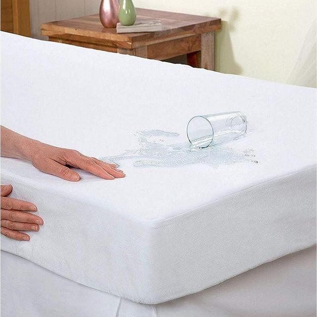 Elegant Comfort Hypoallergenic %100 Water-Proof Terry Cotton Mattress Protector Fitted Sheet Style