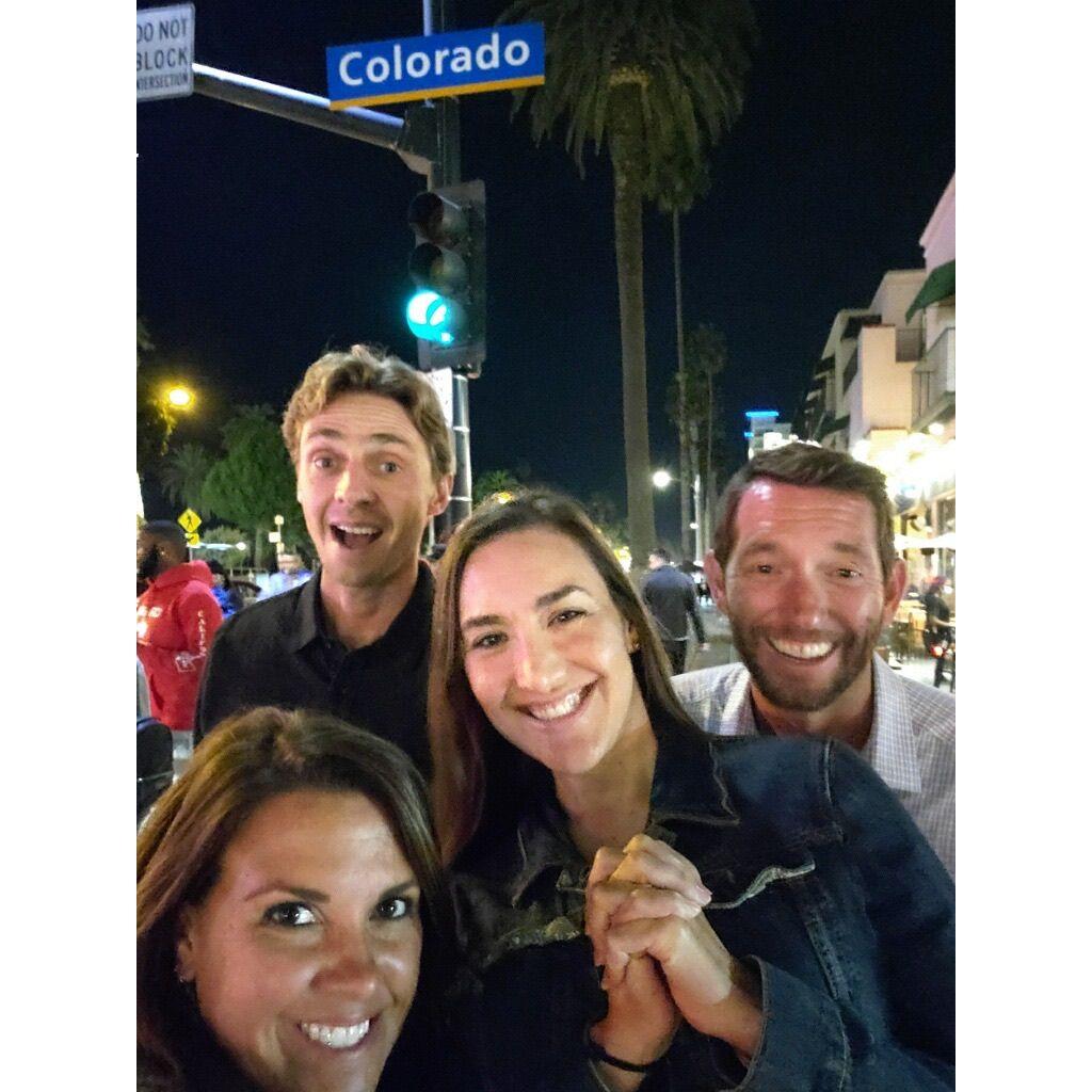 Hanging out in Santa Monica after sailing with Jake and Darlene, 2021