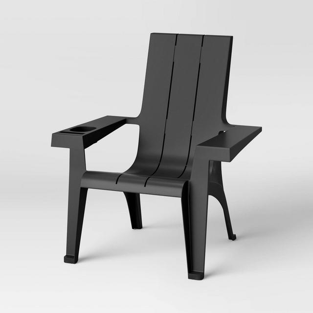 Resin Stackable Adirondack Chair Black - Room Essentials™