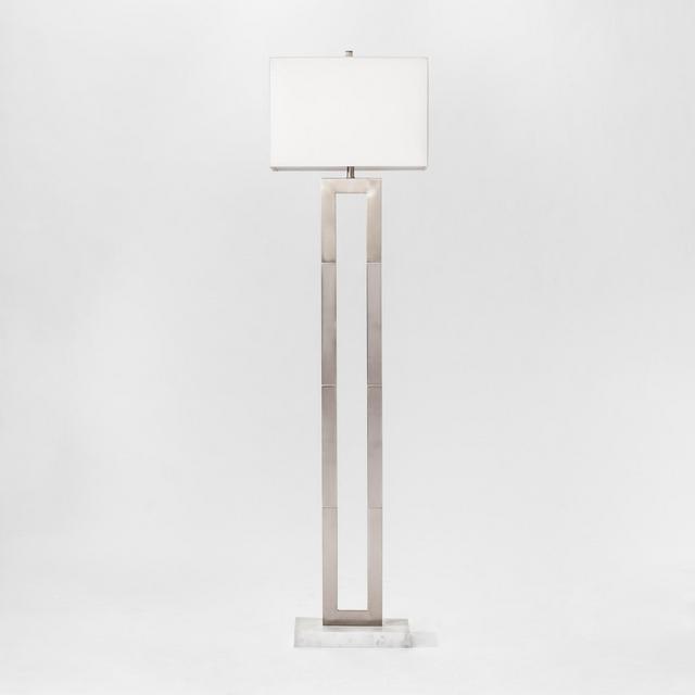 Weston Window Pane Floor Lamp Nickel - Project 62™
