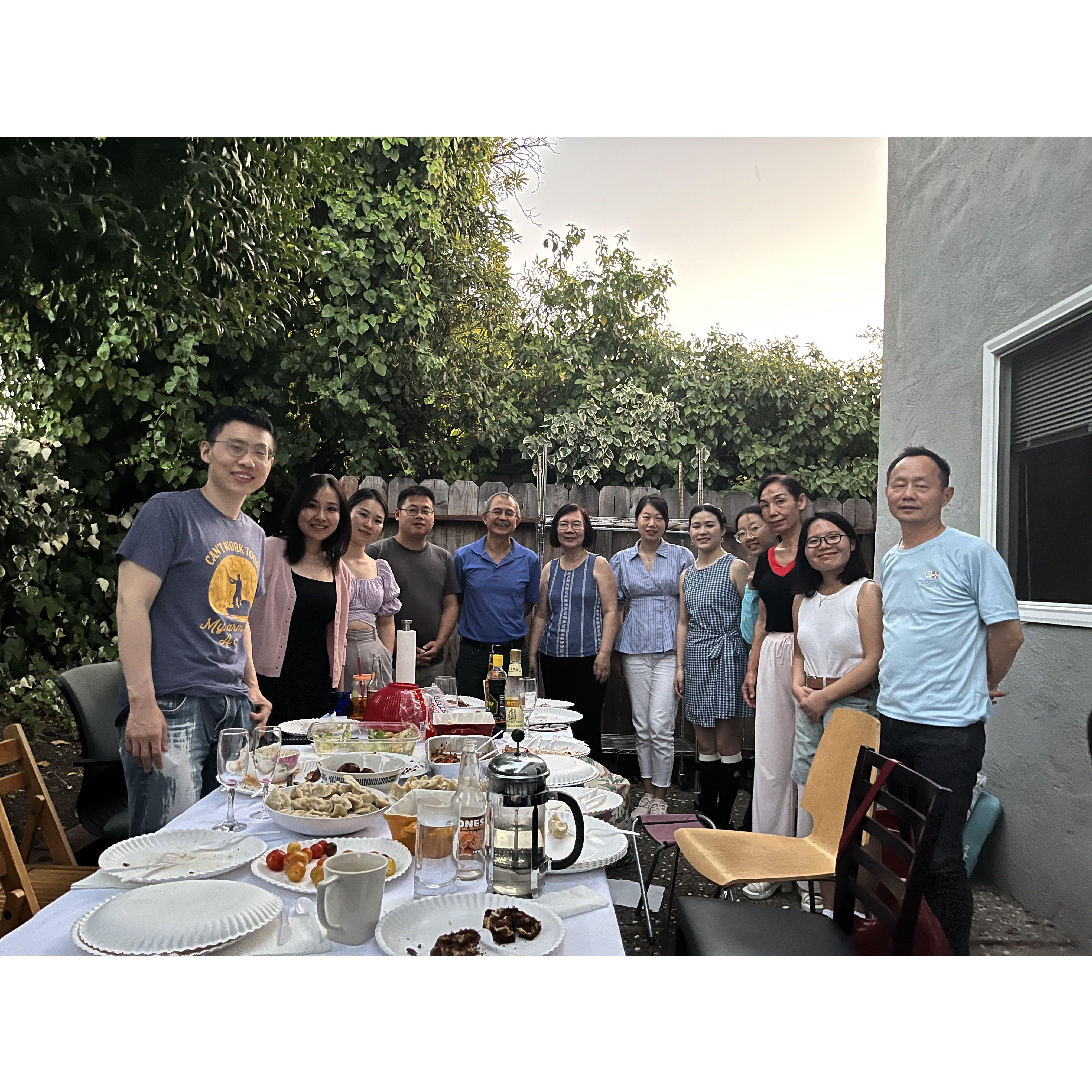 Hosted friends at our backyard!