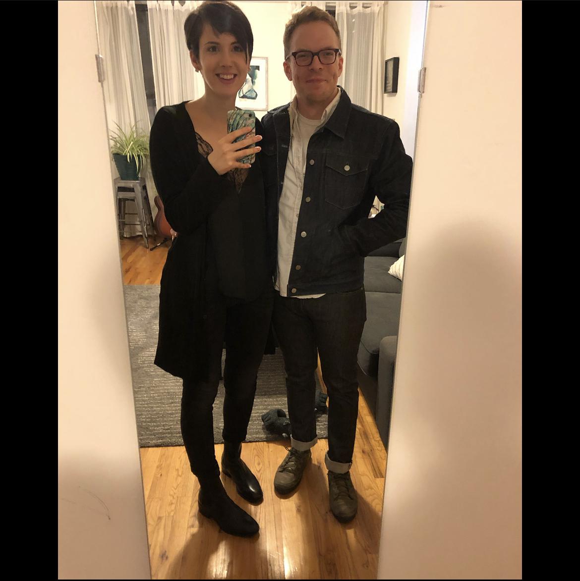 Hailey took Kyle to his first Broadway Play that night. Wicked!
