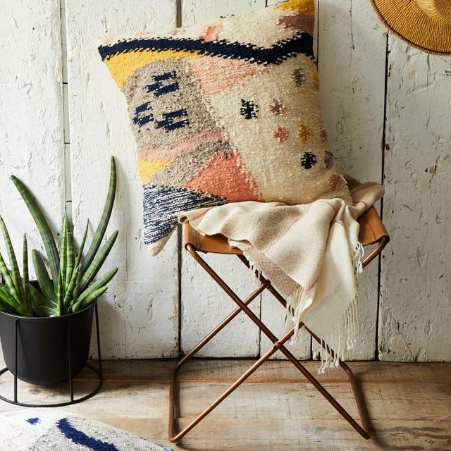 Cartographer Graphic Wool Pillow