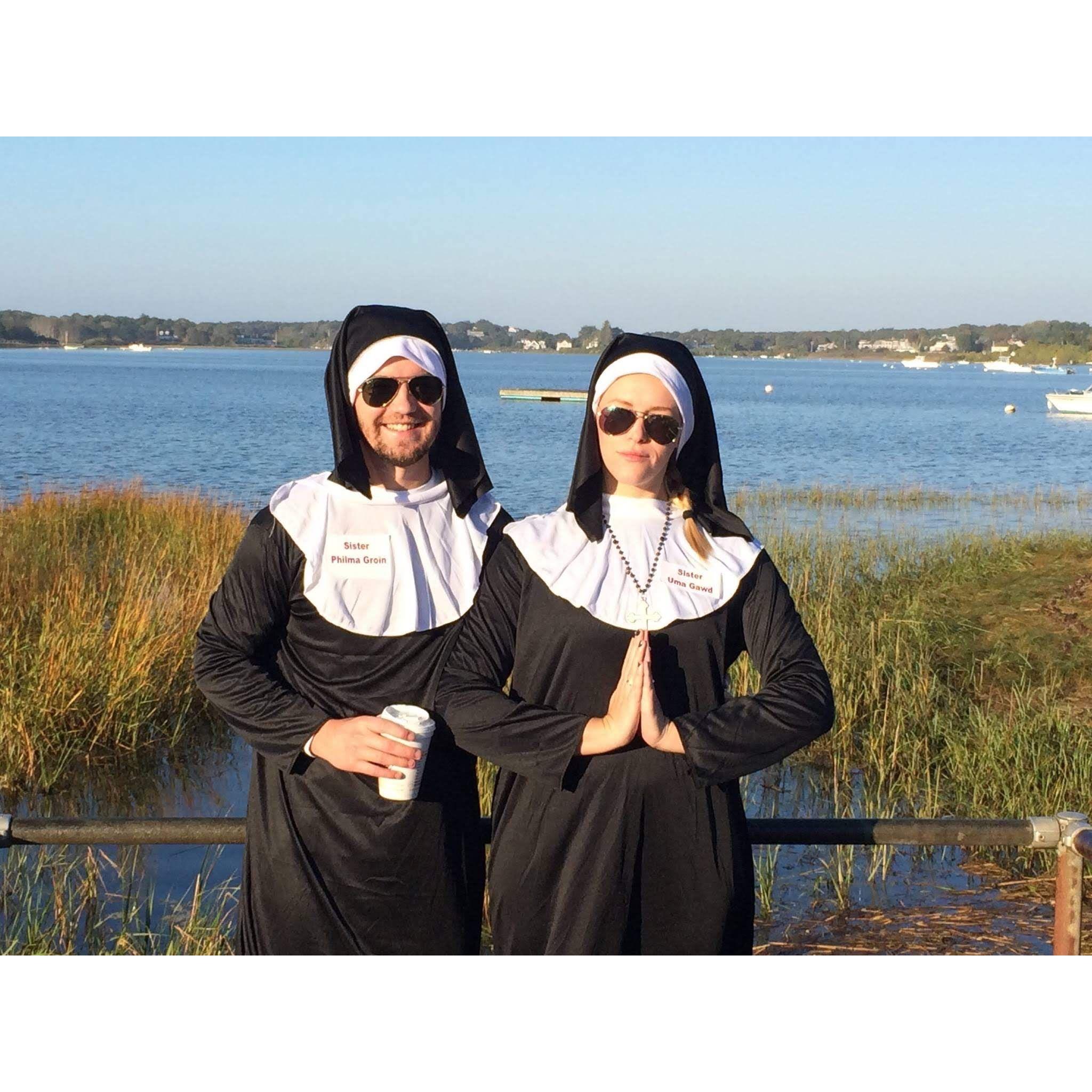 OCT. 2014 - the "Nun Run" in Chatham. Sister Uma Gawd and Philma Groin