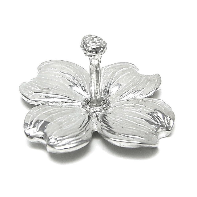Dogwood Flower Ring Holder Pewter - Ring Stand Gift Packaged with Miracles Story Card - Handmade in USA (Prime Shipping)