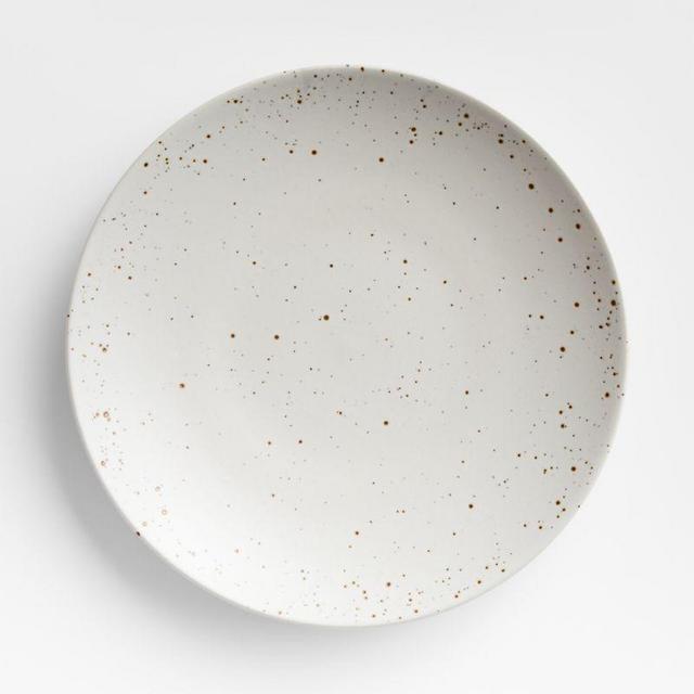 Craft Speckled White Coupe Dinner Plates, Set of 8