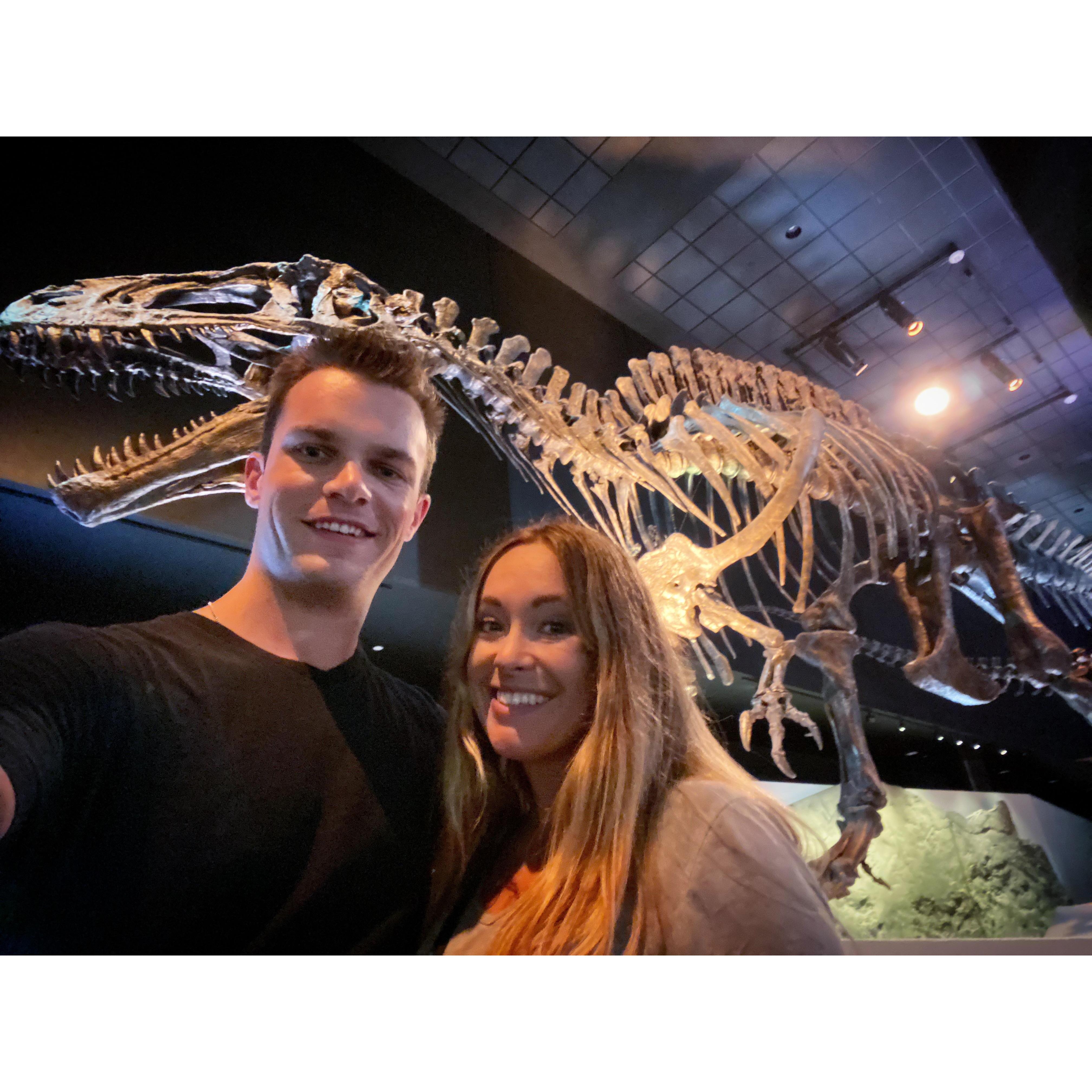 Tara loves Dinos and Houston has one of the world's largest Dino exhibits!