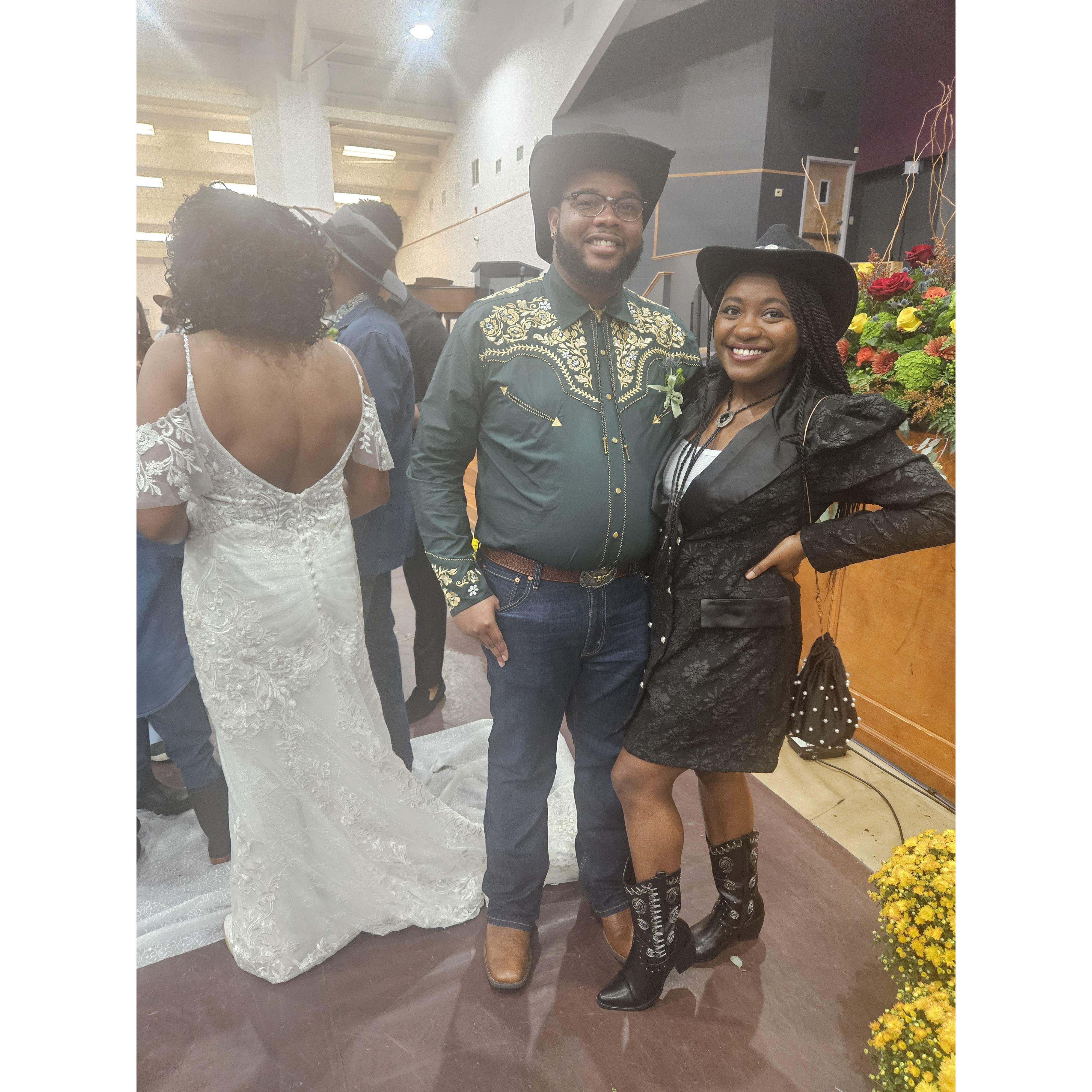 At Robert's mom's wedding 2024