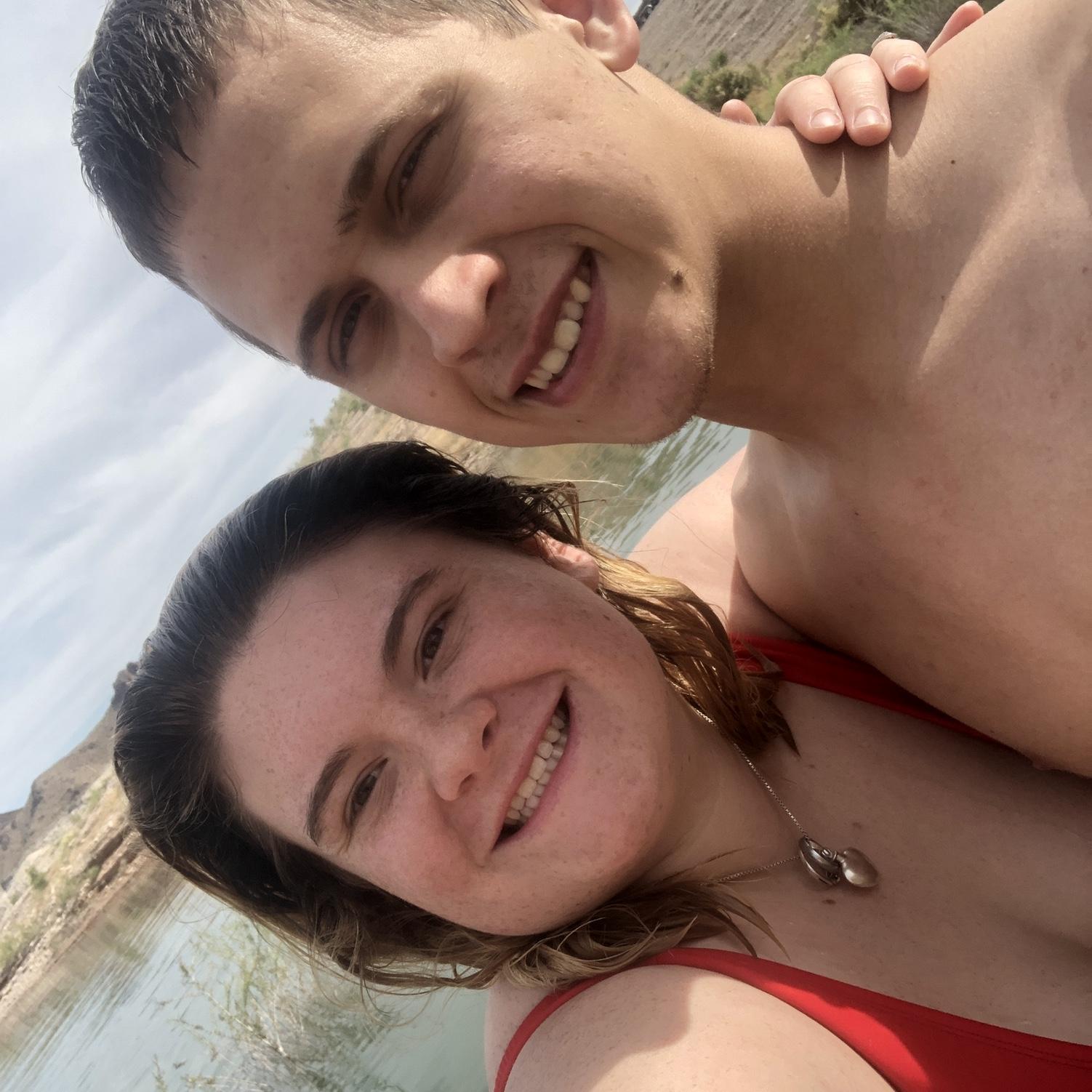 Lake mead day swimming. May 16th, 2020