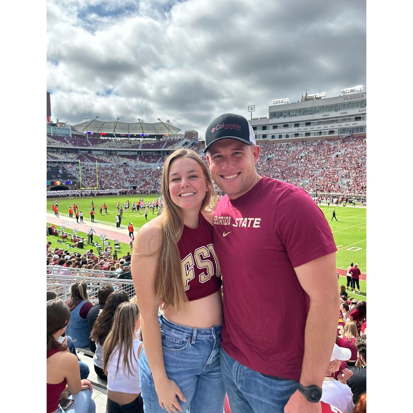 October '23 Bryson gets his first taste of FSU