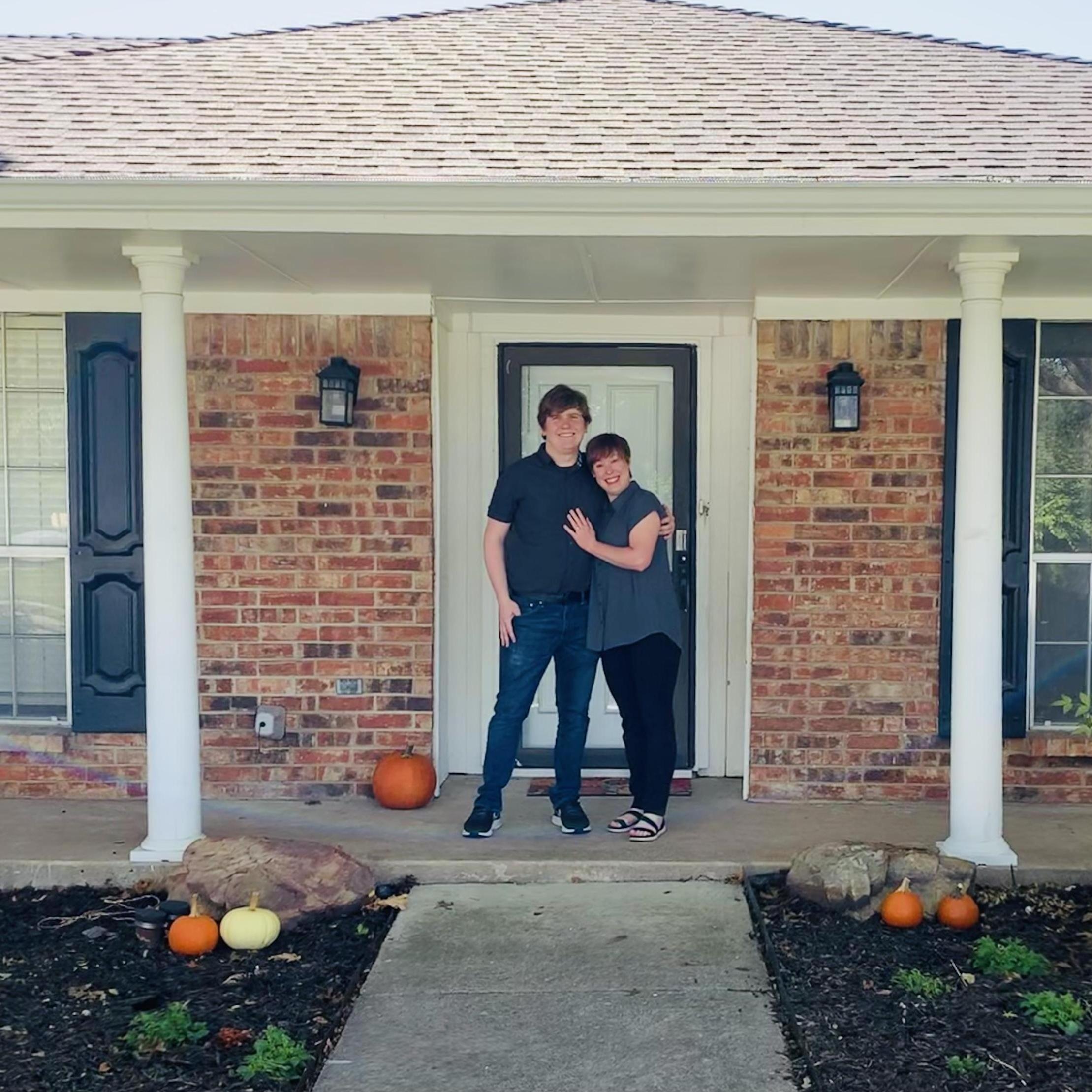 The day we closed on our house!