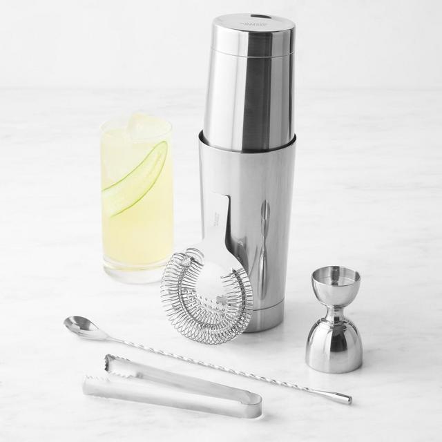 Williams Sonoma Mixology Shaker and Tools Set, Stainless-Steel