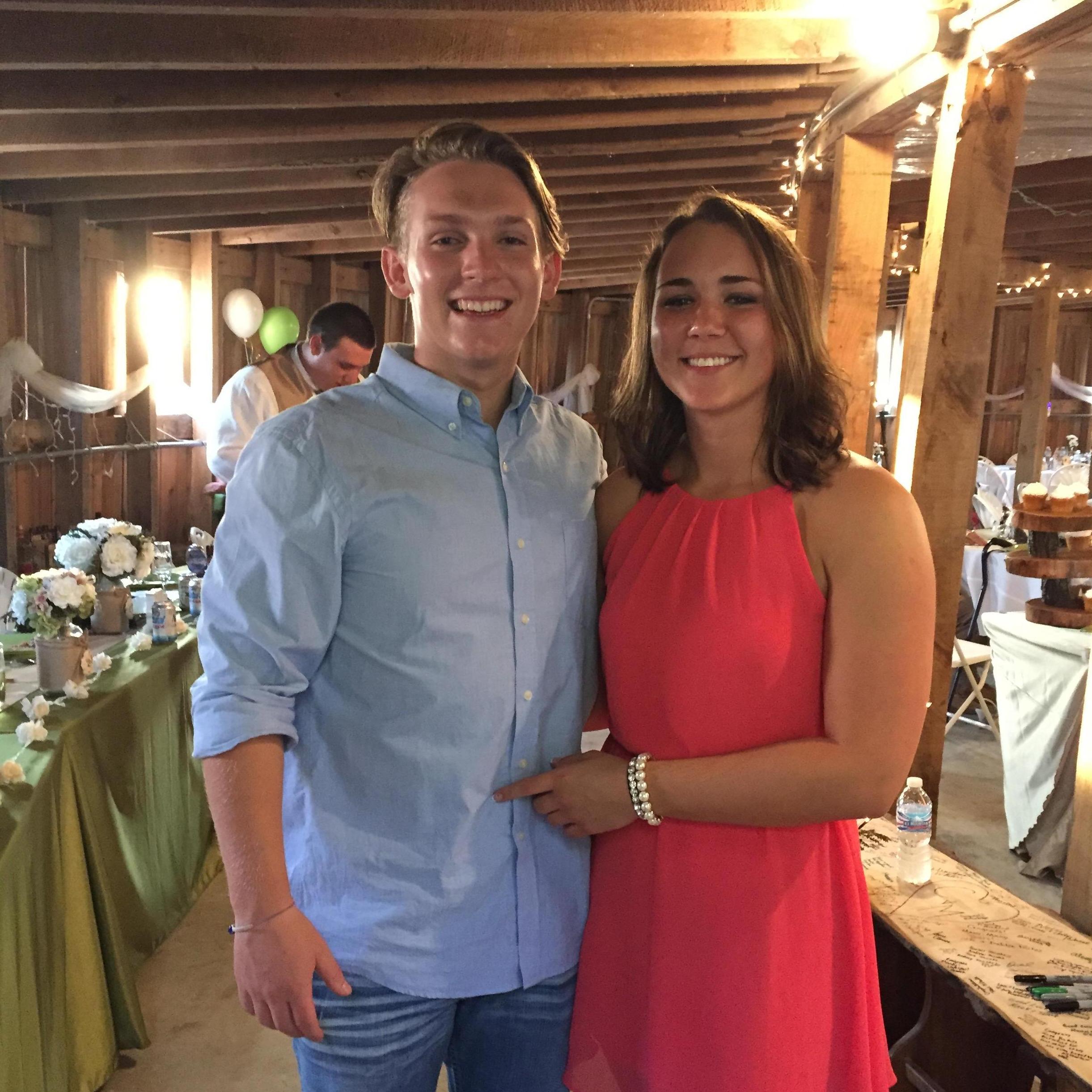 First time as wedding dates (shout-out to Corbin & Mandy)
