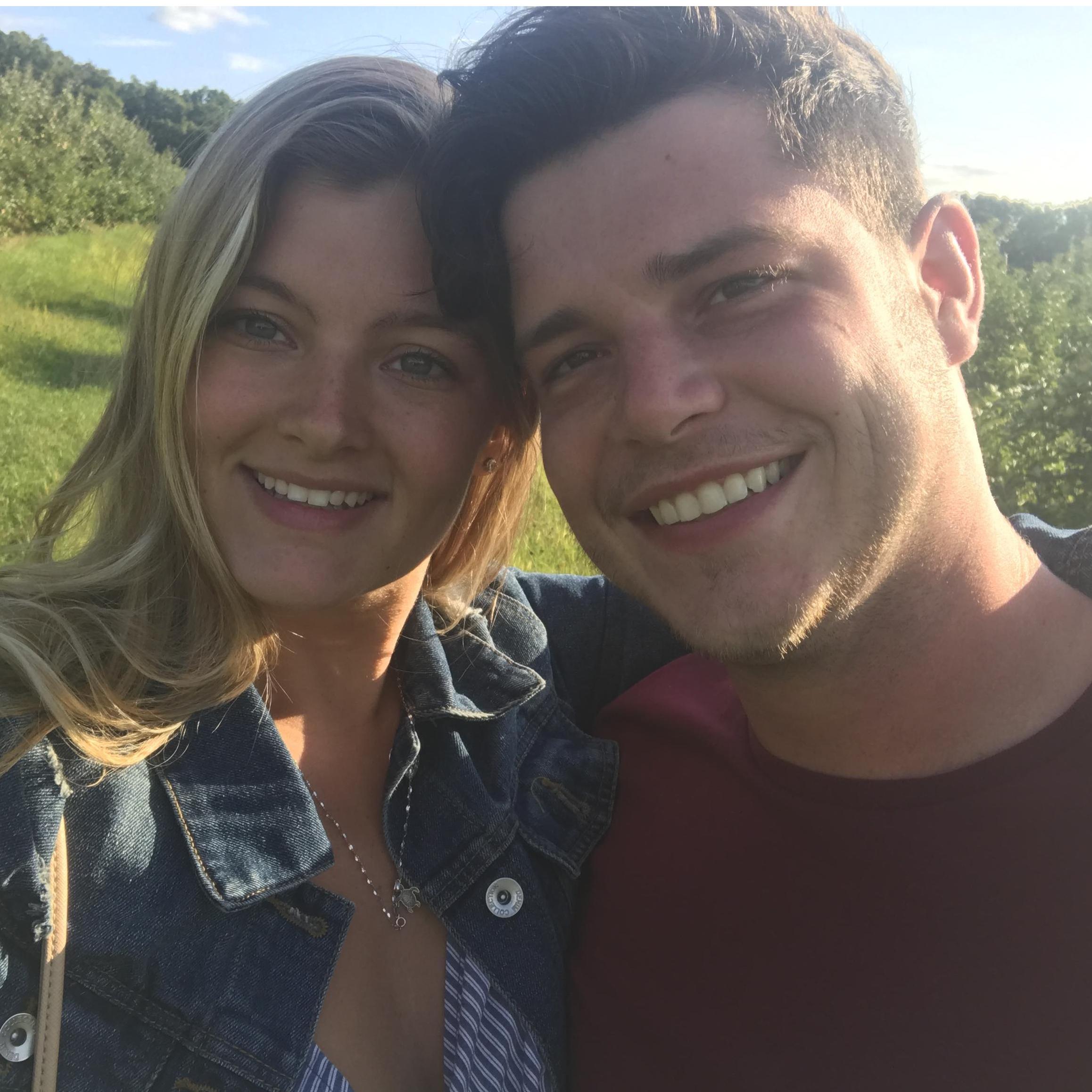 Apple picking is always a little sweeter with someone that you love.