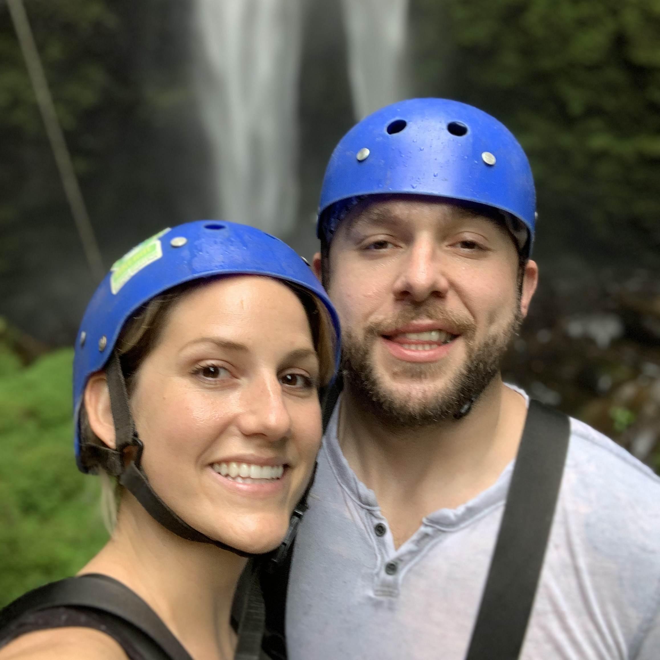 Best part of Costa Rica, ziplining and rappelling down a waterfall!