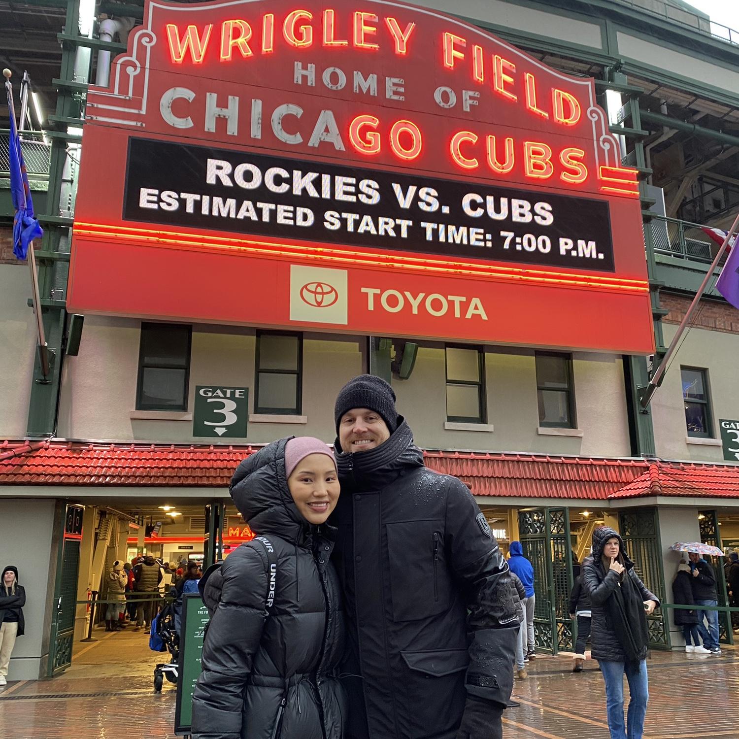 Coldest baseball game we’ve been to. I think we earned our Chicagoan title this day.