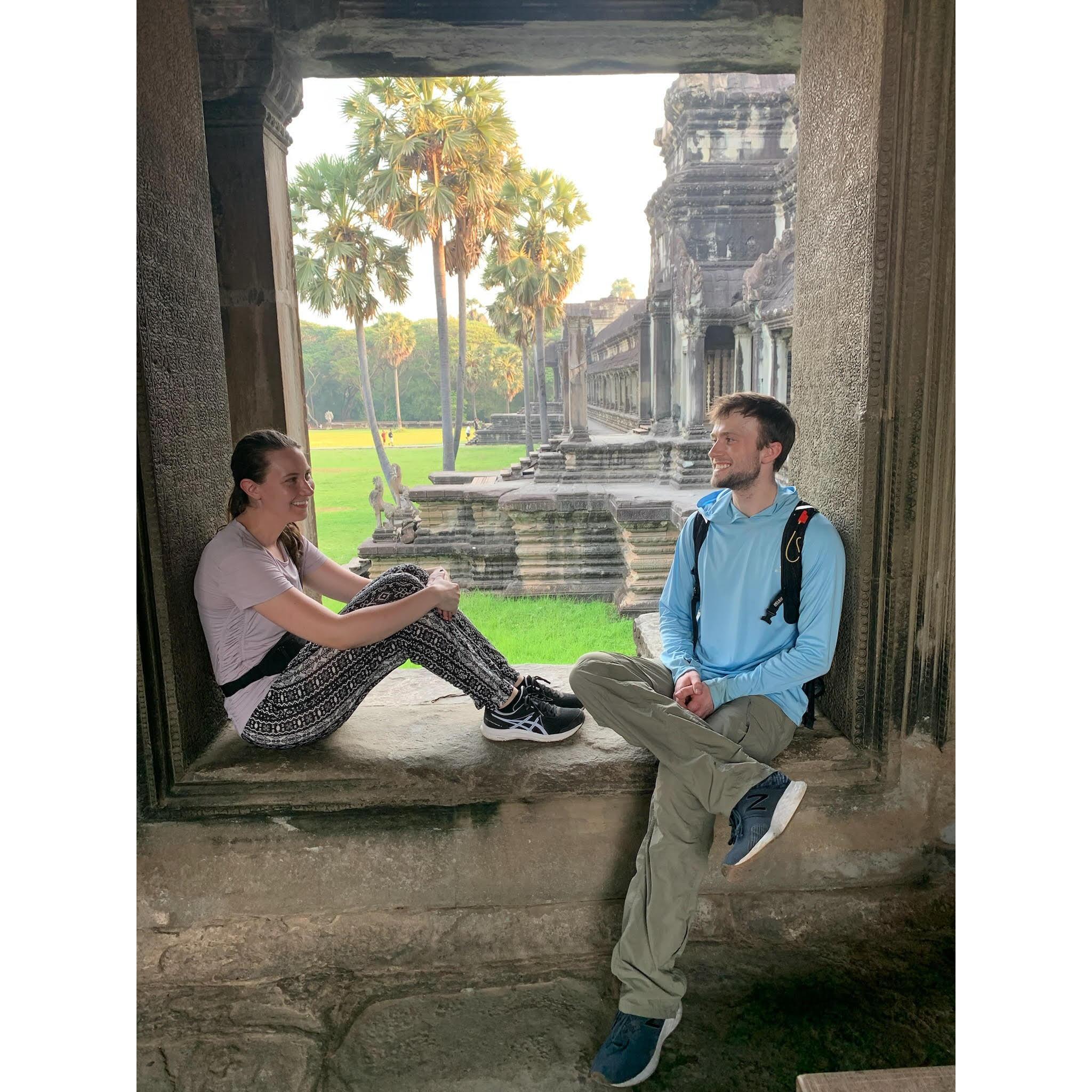 APRIL 2024: Touring Angkor Wat in Cambodia while on our SE Asia Trip. Celebrating Lindsay's completion of medical school before residency starts.