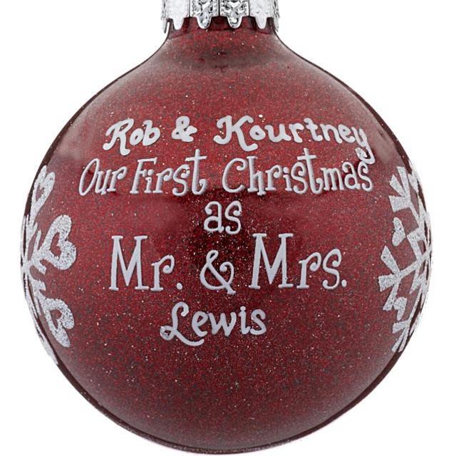 Personalized christmas glass ornament (inspiration picture)