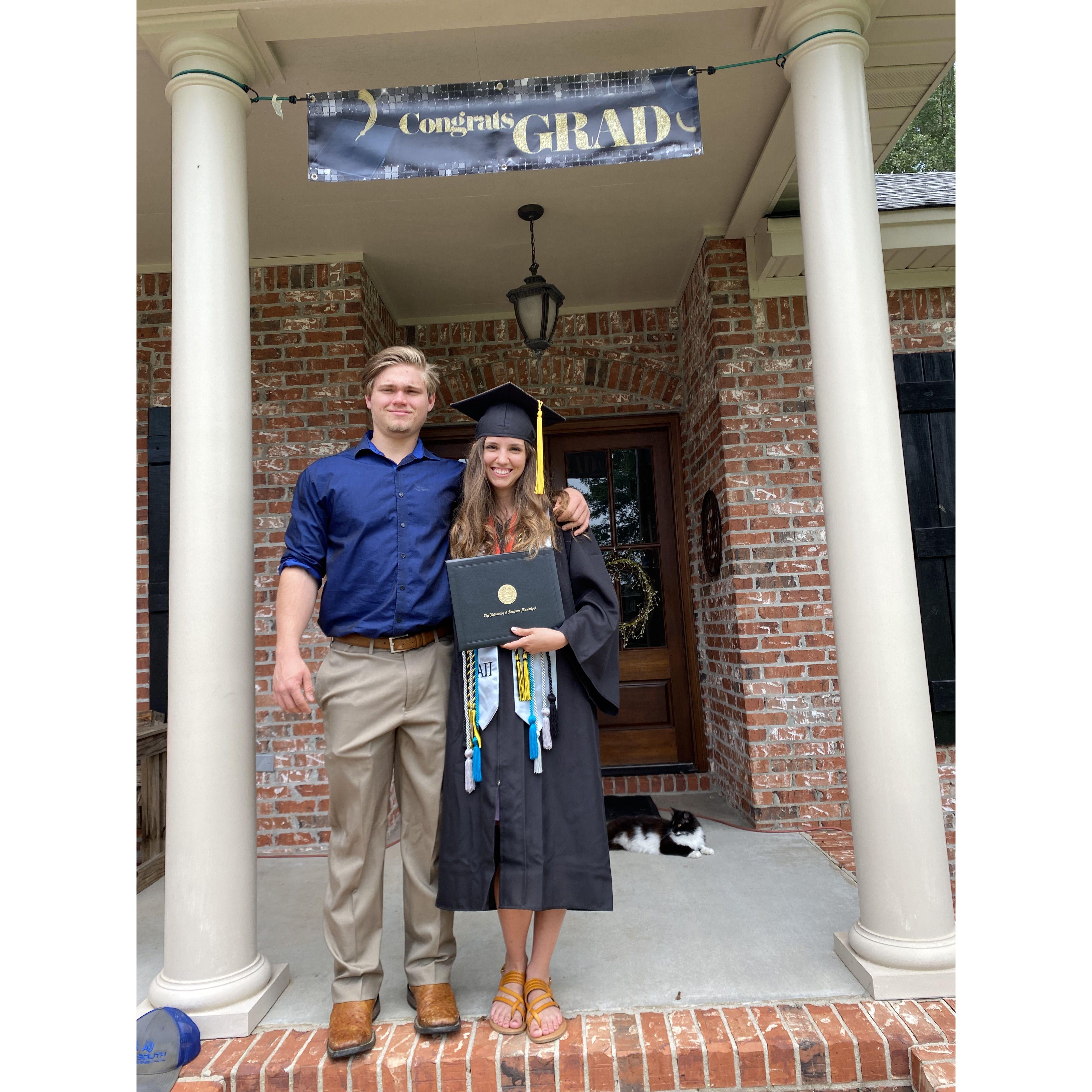Shannon graduating from USM!