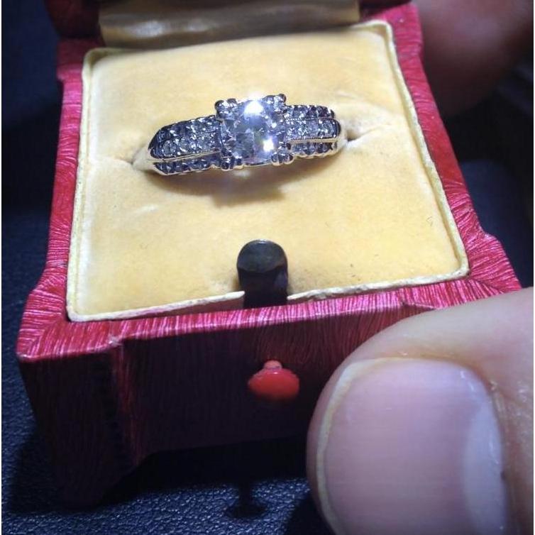 This ring was worn by Cookie Grandma for the entirety of their marriage and when she passed, Cookie Grandpa asked Lorraine Rund to present it to Dan when he was ready.