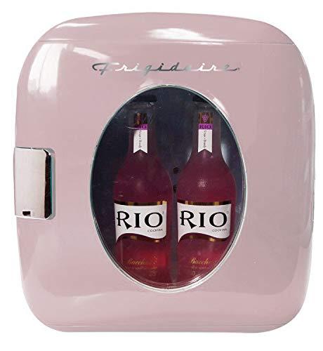 FRIGIDAIRE EFMIS462-PINK 12 Can Retro Mini Portable Personal Fridge/Cooler for Home, Office or Dorm, Pink