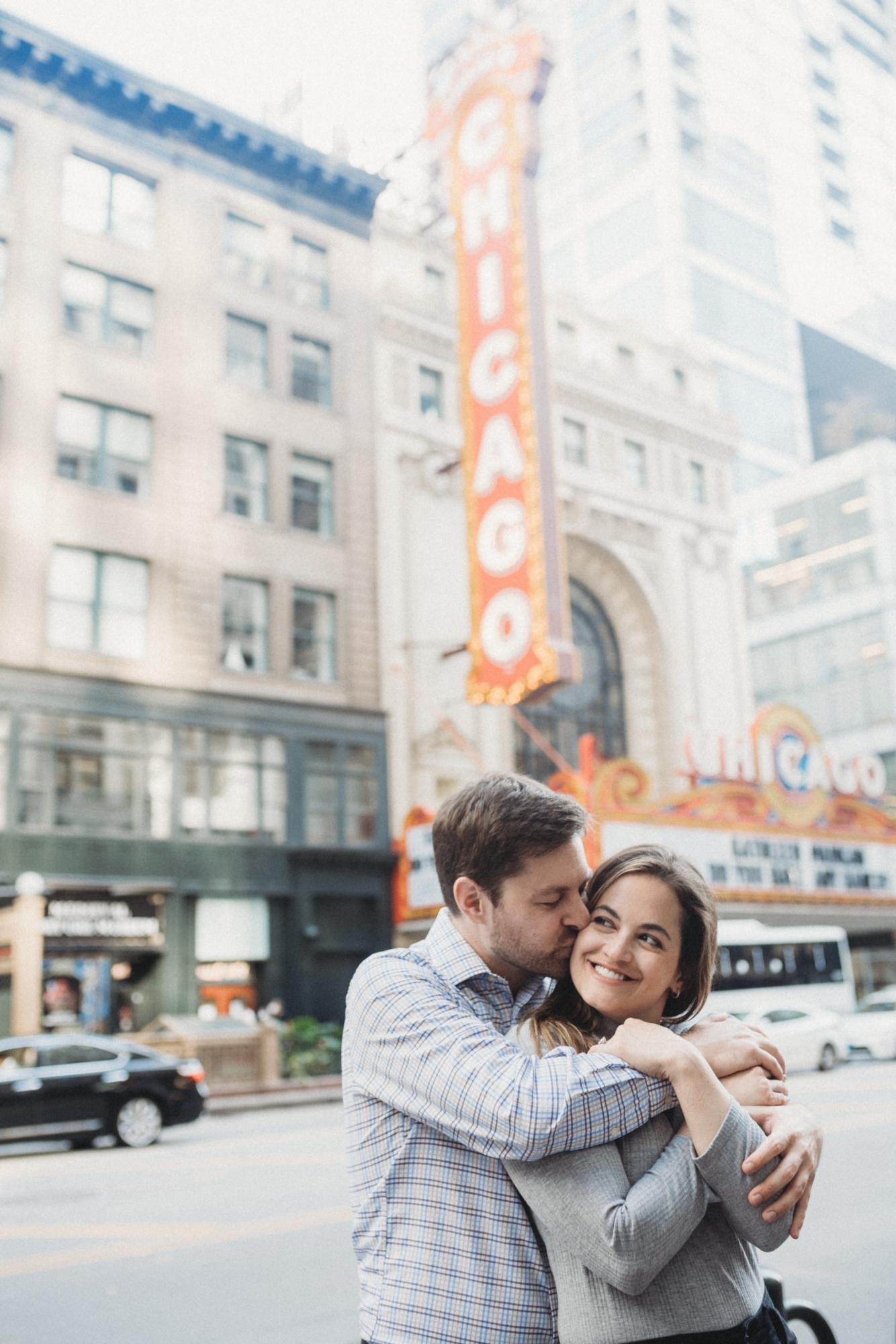Engagement photo session: downtown