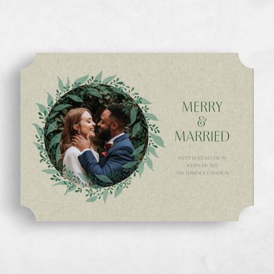 Green Ticket Holiday Card - Piedmont Landscape