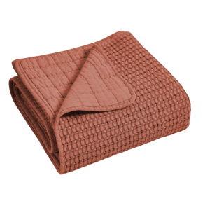Mills Waffle Quilted Throw - Adobe