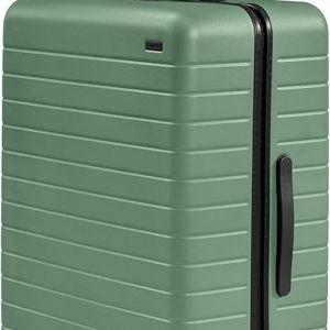 Away Large Checked Luggage, 29 Inch Hardside Suitcase with Spinner Wheels, Lightweight & Durable, TSA Lock, Sea Green