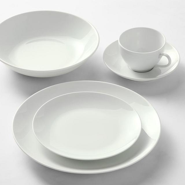 Pillivuyt Coupe Porcelain 20-Piece Dinnerware Set
