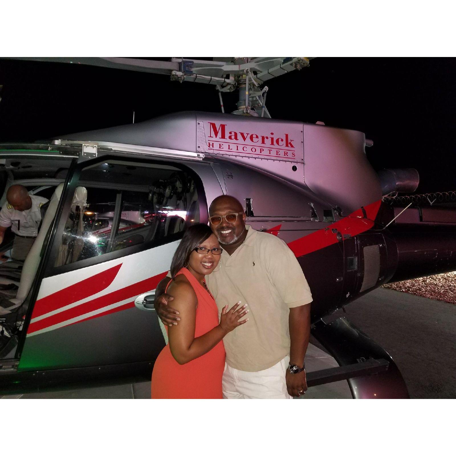 Surprise Helicopter Ride in Las Vegas