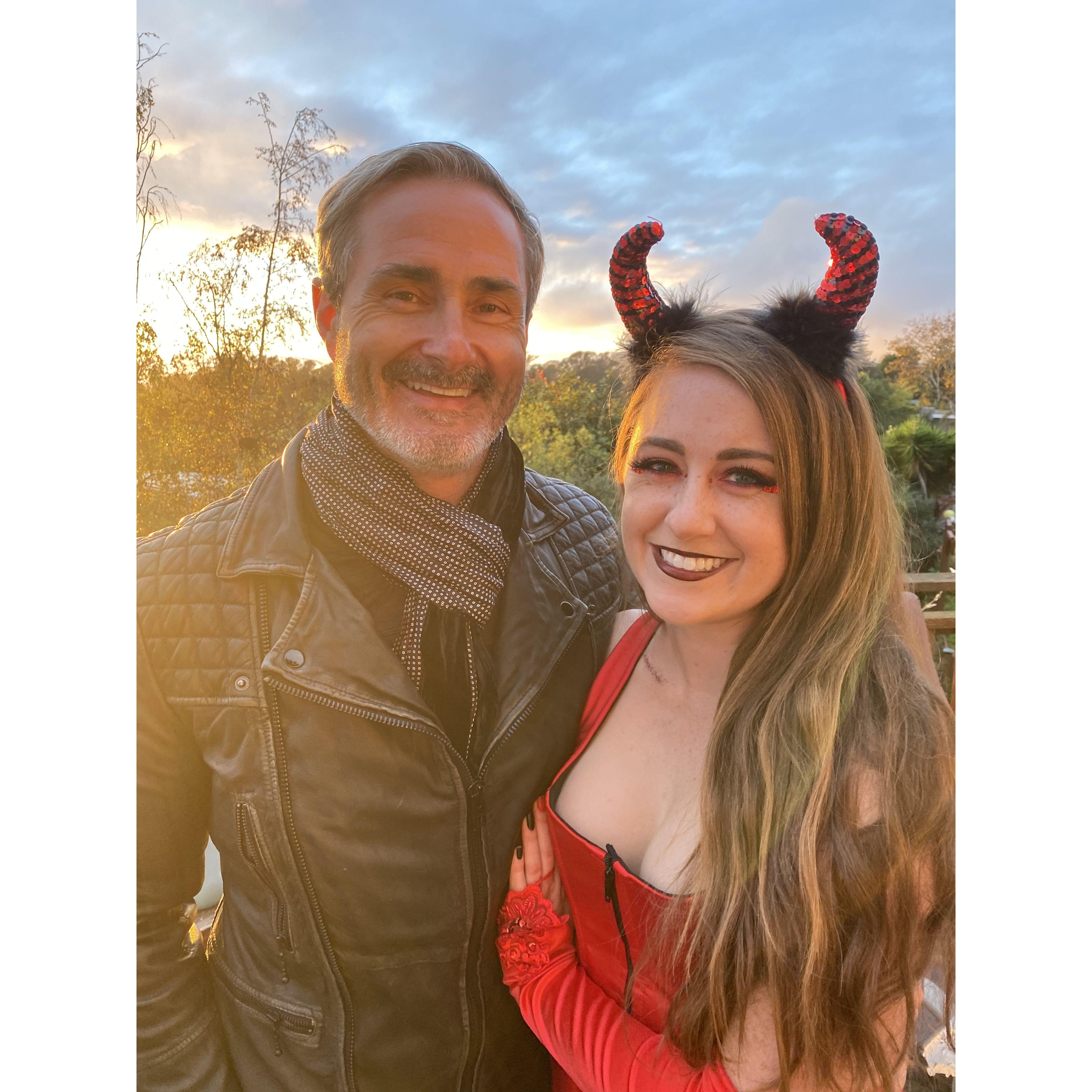 I will never be too old for dressing up. This pic was taken just one month after we met and started dating!!