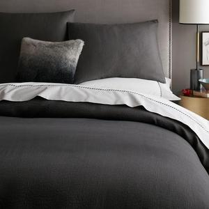 Organic Brighton Matelasse Duvet Cover (Color: Slate) (Size: King)