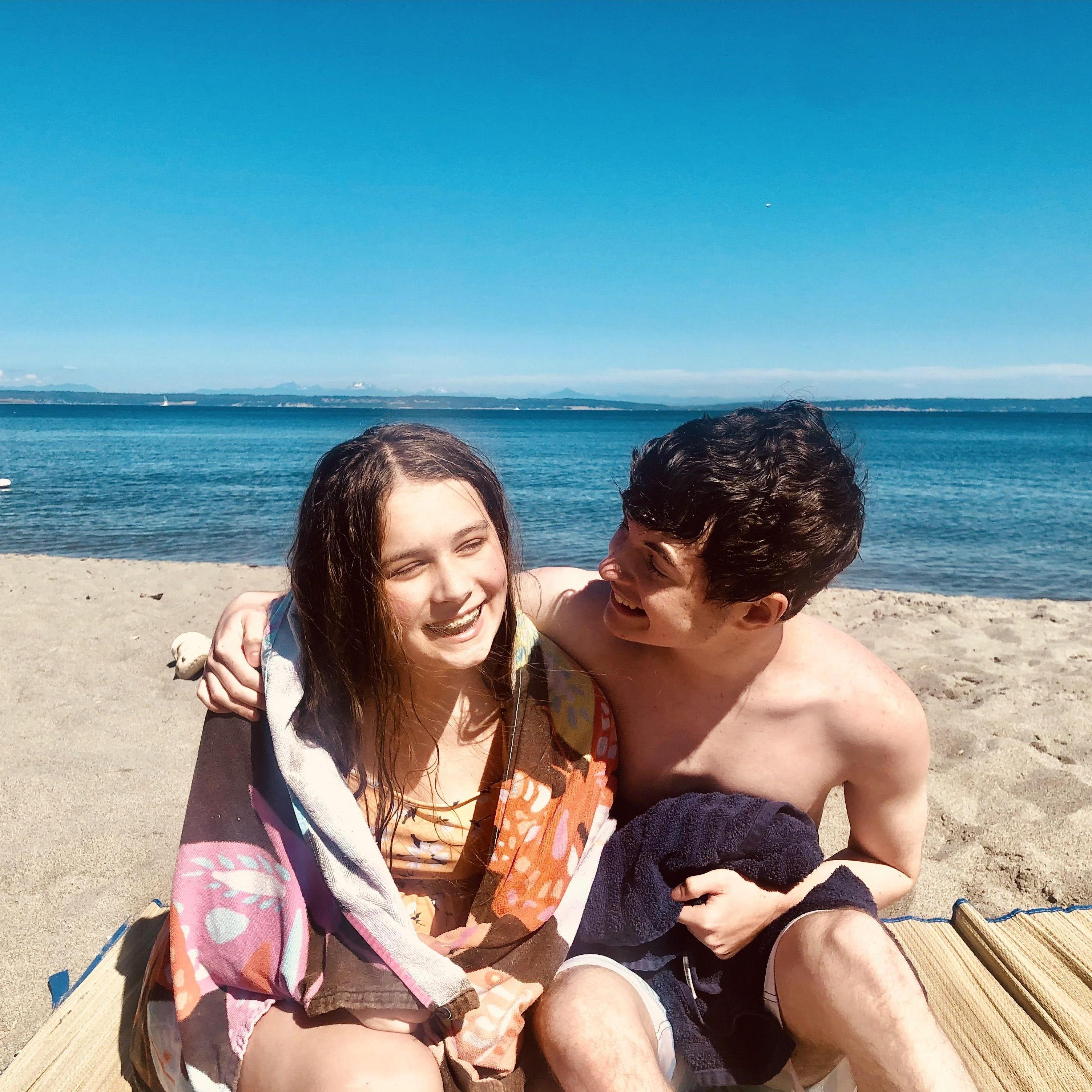 Our first beach date about 3 weeks after we met!