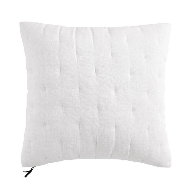 Everyday Linen Comfort Quilted Sham, White, Euro