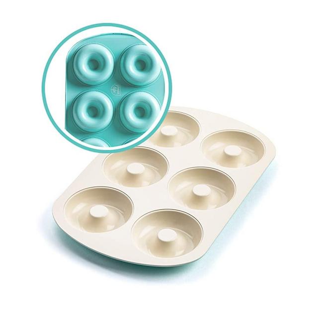 GreenLife Healthy Ceramic Nonstick Turquoise Donut/Bagel Pan (CC003906-001)
