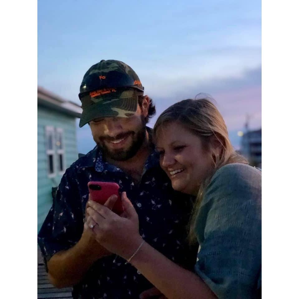 Facetiming our friends and family after Hunter asked!