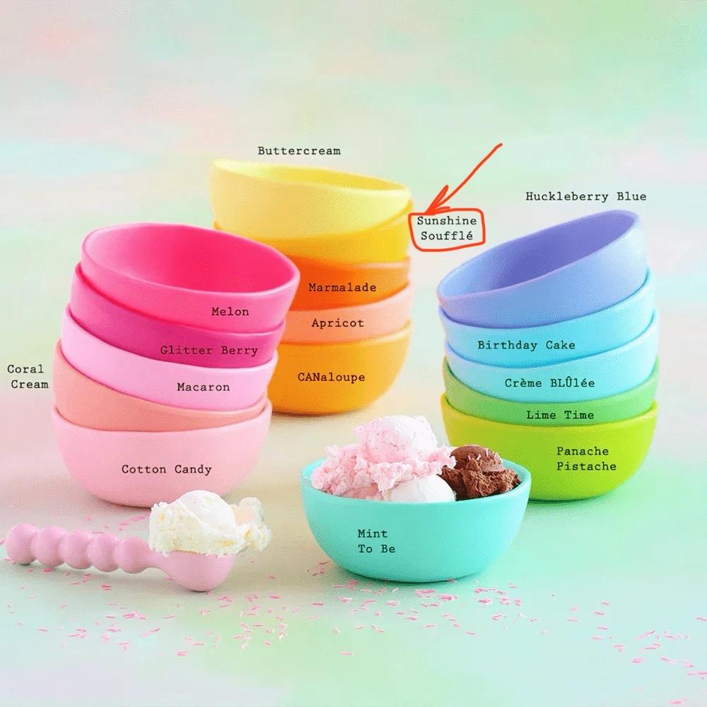Melamine Rainbow Bowl - 16 Color Options