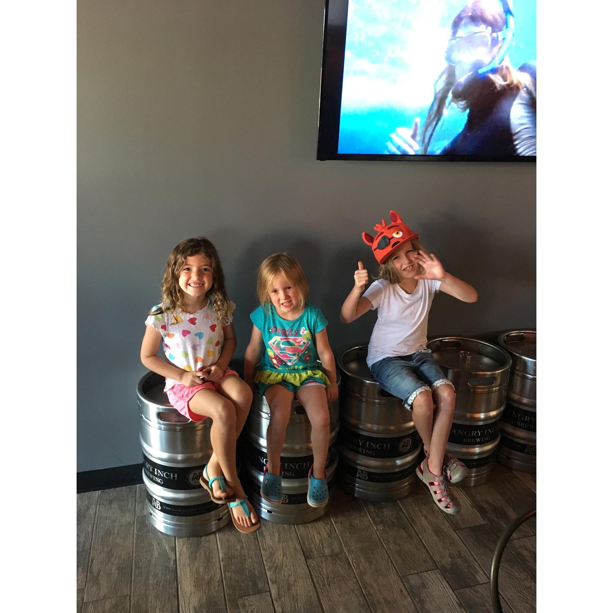 The first trip our little girls met! Look at how small they are! Precious