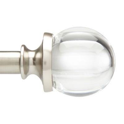 Umbra® Allegro Acrylic Ball 36-Inch - 72-Inch Curtain Rod in Brushed Nickel