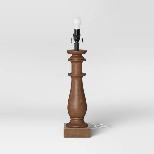Large LED Lamp Base Brown (Includes Energy Efficient Light Bulb)- Threshold™