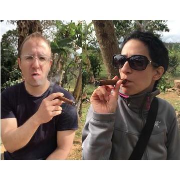 Our first international trip together to Cuba... were we smoked cuban cigars.