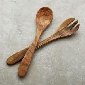 Olivewood 2-Piece Salad Serving Set (incl. tax and shipping)