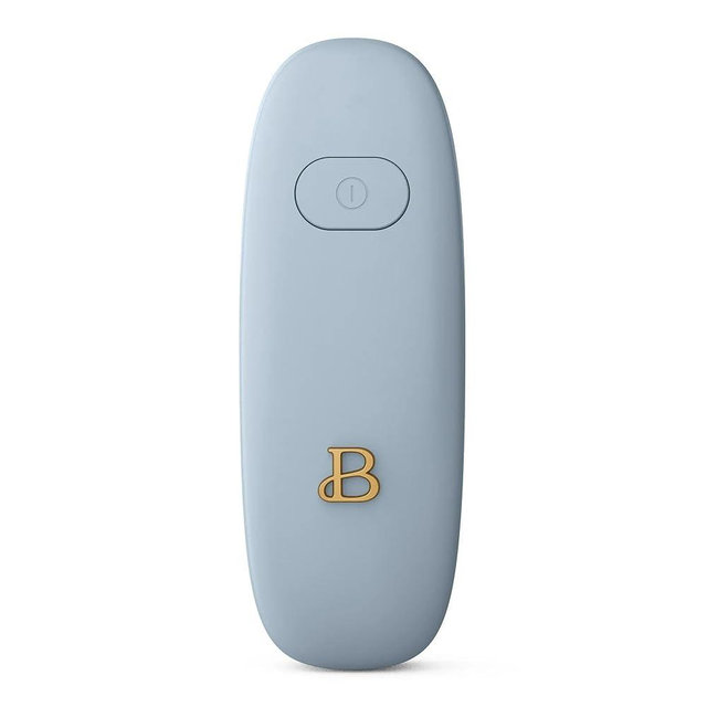 Beautiful Hands-Free Automatic Can Opener, Battery Powered, Smooth Edge, No Sharp Edges, One-Touch Operation, Arthritis-Friendly, Compact, Lightweight, Essential by Drew (Cornflower Blue)