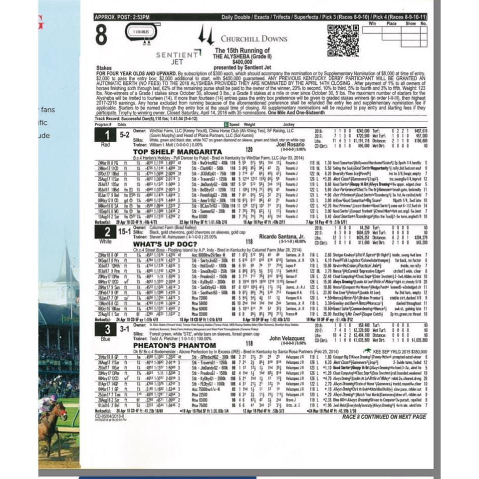 Race 8. Page 1.