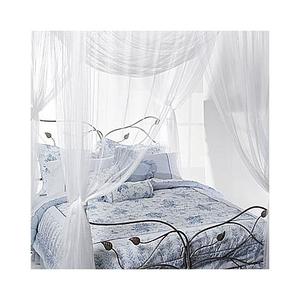 Majesty White Large Bed Canopy