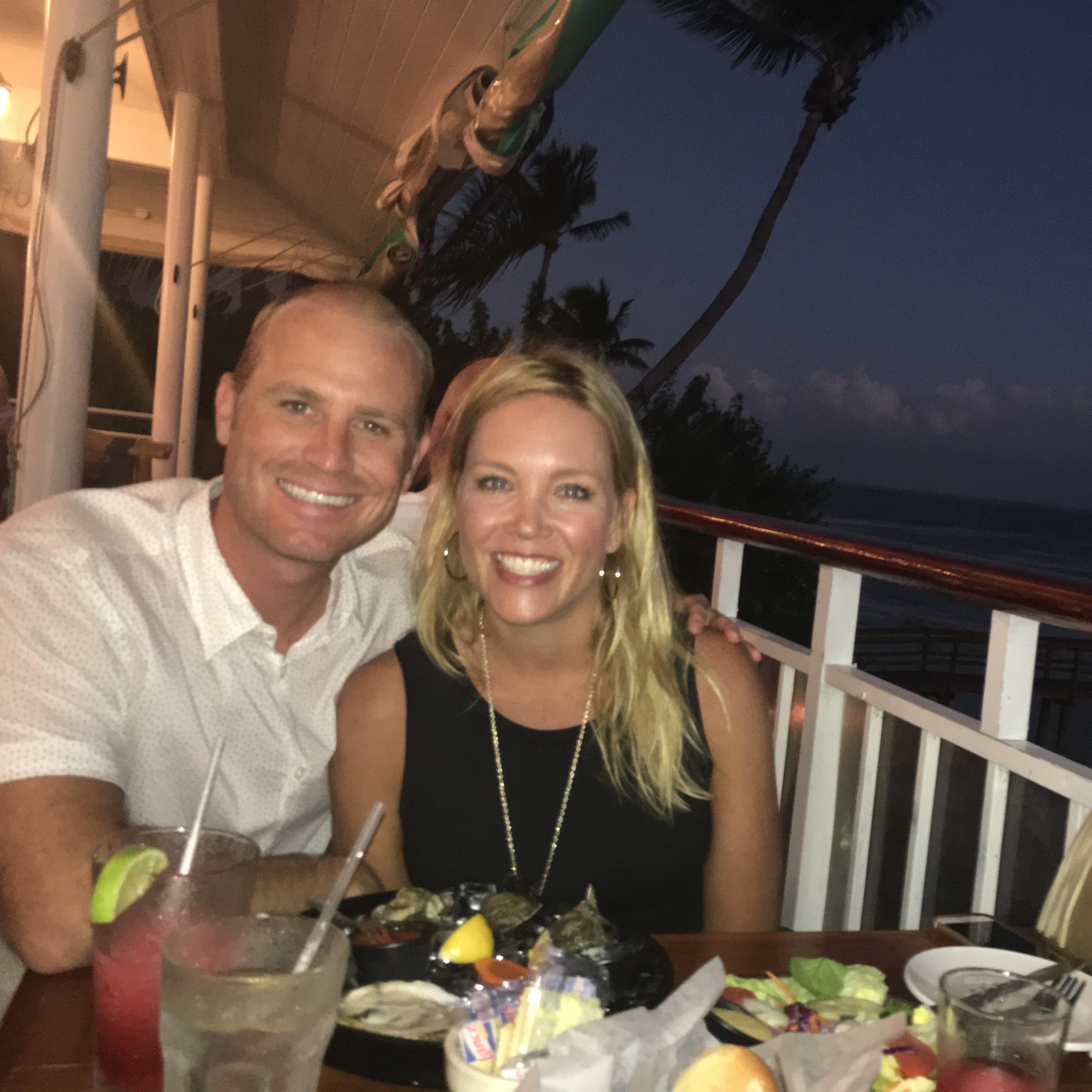 One of our awesome dinners in the Florida Keys.
