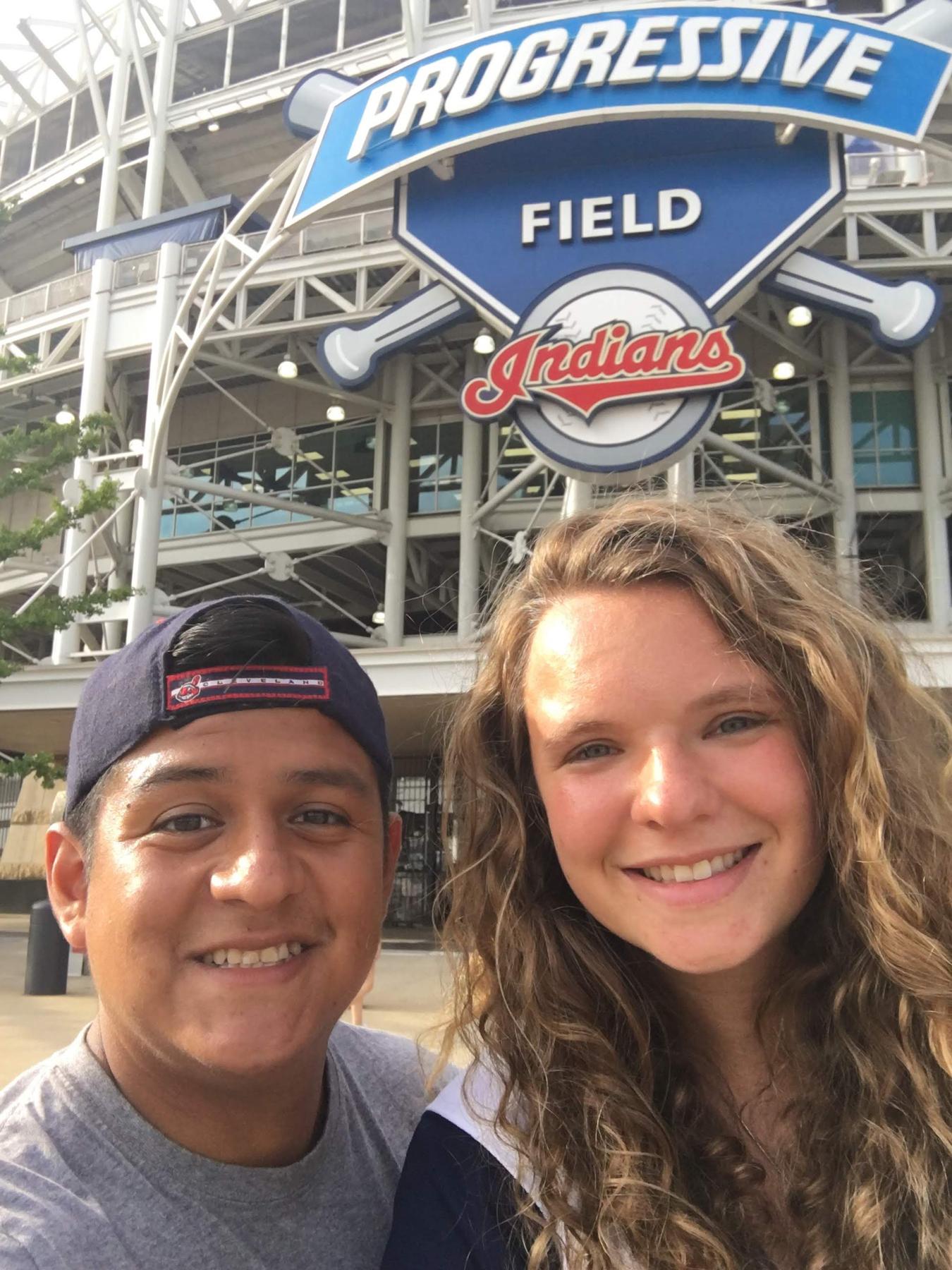 First Cleveland Indians (now Guardians) game together! ⚾️