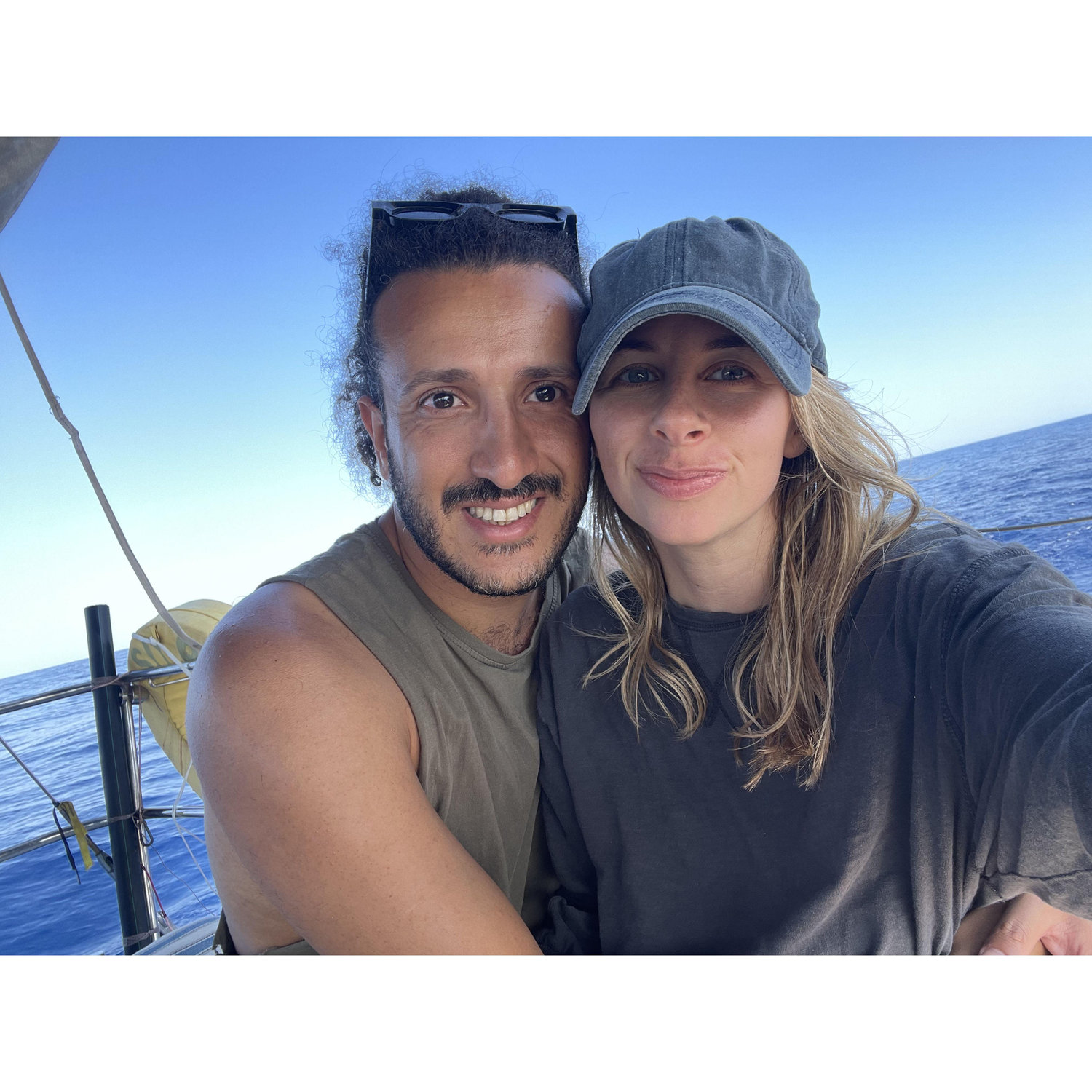 Us on the boat.