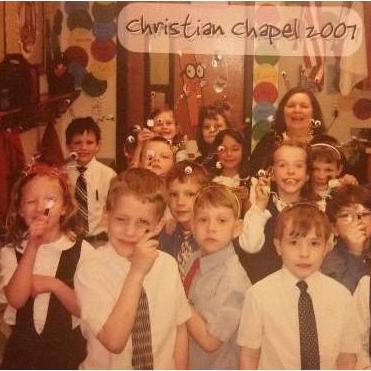 One of our first grade pictures, we were standing right next to each other. Sarah on the far left, Luke next to her